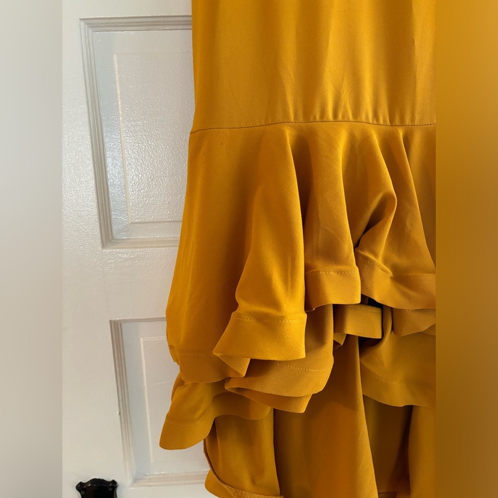 Mustard Yellow Ruffle Skirt - Picture 2 of 5